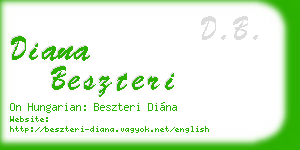 diana beszteri business card